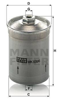 Kraftstofffilter MANN-FILTER WK 830/6