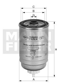 Kraftstofffilter MANN-FILTER WK 842/2 (10)