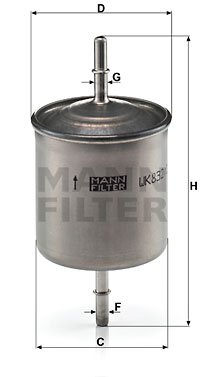 Kraftstofffilter MANN-FILTER WK 832/2