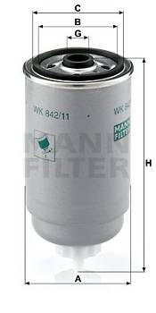 Kraftstofffilter MANN-FILTER WK 842/11