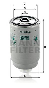 Kraftstofffilter MANN-FILTER WK 842/2