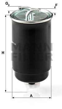 Kraftstofffilter MANN-FILTER WK 842/3
