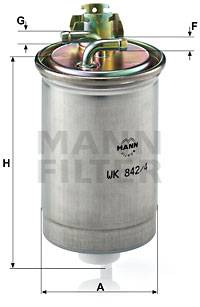 Kraftstofffilter MANN-FILTER WK 842/4