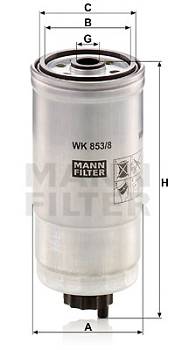 Kraftstofffilter MANN-FILTER WK 853/8