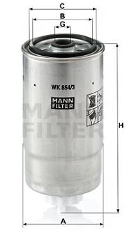 Kraftstofffilter MANN-FILTER WK 854/3