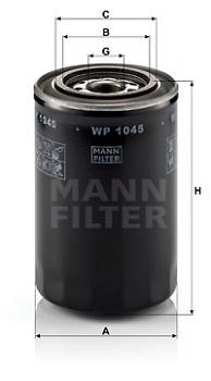 Ölfilter MANN-FILTER WP 1045