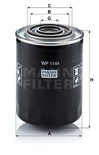 Ölfilter MANN-FILTER WP 1144