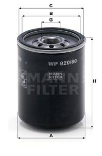 Ölfilter MANN-FILTER WP 920/80