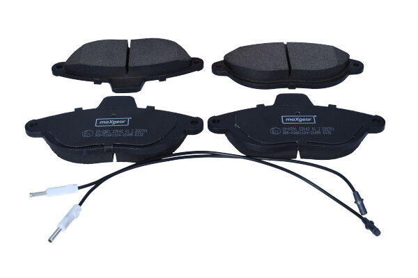 Bremsbelagsatz, Scheibenbremse Vorderachse Maxgear 19-0591