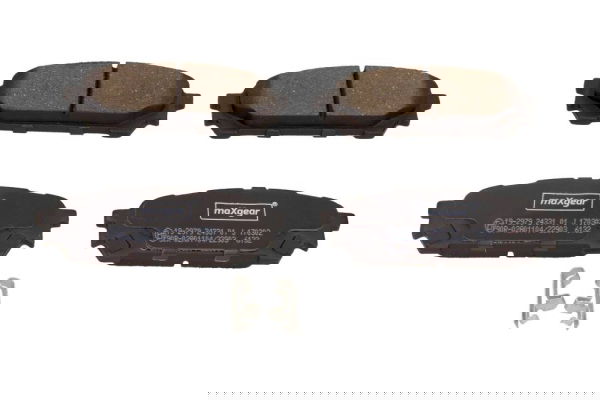 Bremsbelagsatz, Scheibenbremse Hinterachse Maxgear 19-2979