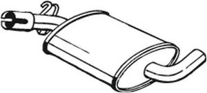 Mittelschalldämpfer Bosal 233-407