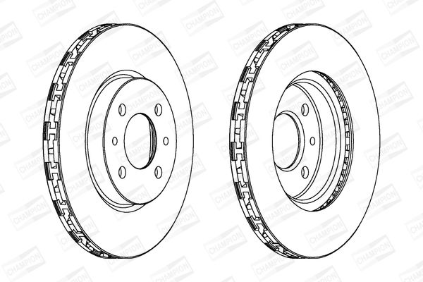 Bremsscheibe Vorderachse Champion 562178CH