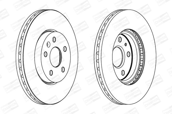 Bremsscheibe Vorderachse Champion 562462CH-1