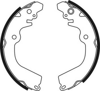 Bremsbackensatz Hinterachse ABE C05050ABE