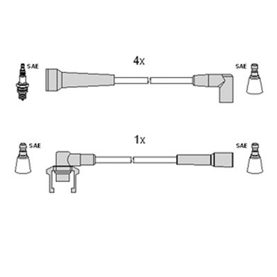 Zündleitungssatz Hitachi 134371