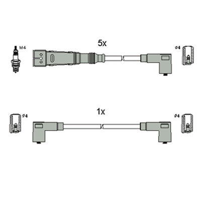 Zündleitungssatz Hitachi 134810