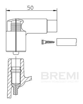 Stecker, Zündverteiler Bremi 10221VW1