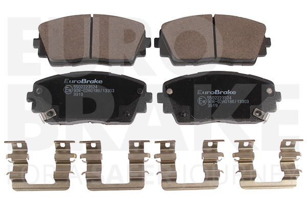 Bremsbelagsatz, Scheibenbremse Vorderachse Eurobrake 5502223524