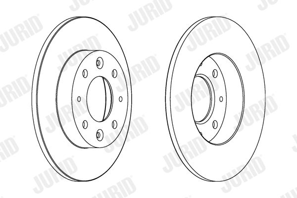 Bremsscheibe Hinterachse Jurid 562865JC