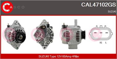Generator Casco CAL47102GS