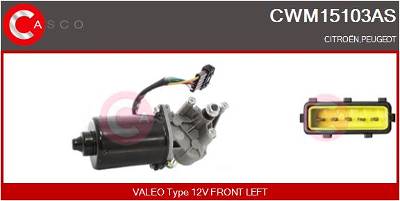 Wischermotor vorne Casco CWM15103AS