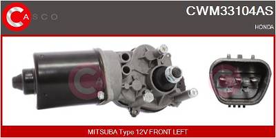 Wischermotor vorne Casco CWM33104AS