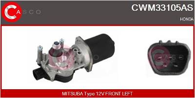 Wischermotor vorne Casco CWM33105AS