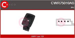 Schalter, Fensterheber beifahrerseitig Casco CWR75010AS
