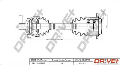 Antriebswelle Vorderachse links Dr!ve+ DP2110.10.0010