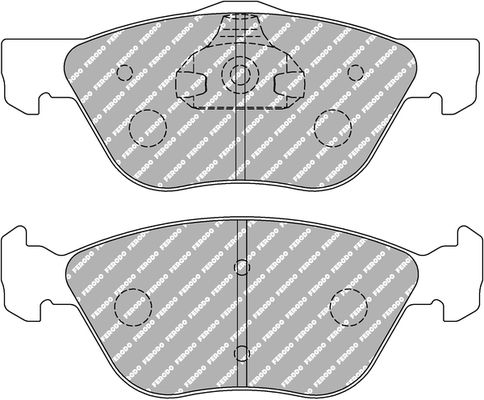 ferodoracing Bremsbelagsatz, Scheibenbremse Vorderachse Ferodo Racing FCP1052R