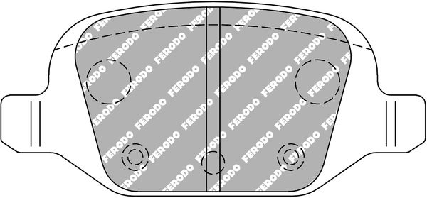 ferodoracing Bremsbelagsatz, Scheibenbremse Hinterachse Ferodo Racing FCP1324H