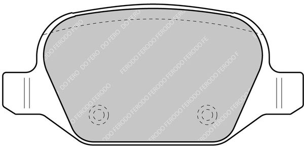 ferodoracing Bremsbelagsatz, Scheibenbremse Hinterachse Ferodo Racing FCP1349H