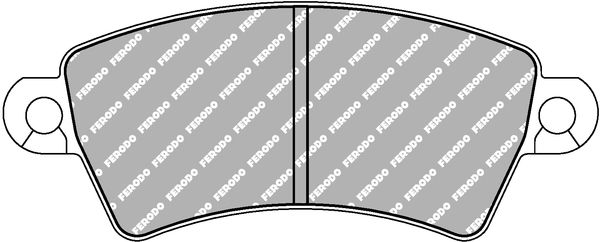 ferodoracing Bremsbelagsatz, Scheibenbremse Vorderachse Ferodo Racing FCP1370H