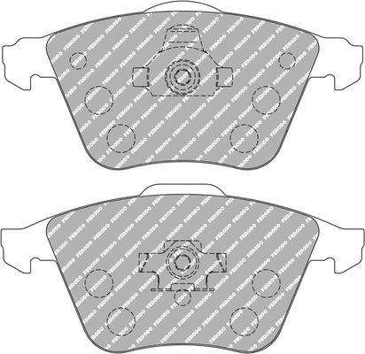 ferodoracing Bremsbelagsatz, Scheibenbremse Vorderachse Ferodo Racing FCP1765H