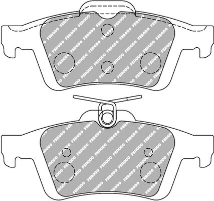 ferodoracing Bremsbelagsatz, Scheibenbremse Hinterachse Ferodo Racing FCP1931H