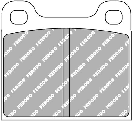 ferodoracing Bremsbelagsatz, Scheibenbremse Ferodo Racing FCP2H