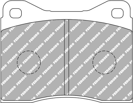 ferodoracing Bremsbelagsatz, Scheibenbremse Vorderachse Ferodo Racing FCP399H