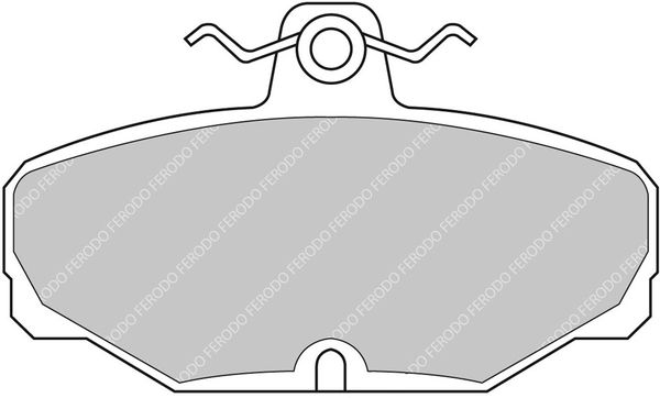 ferodoracing Bremsbelagsatz, Scheibenbremse Hinterachse Ferodo Racing FCP408H