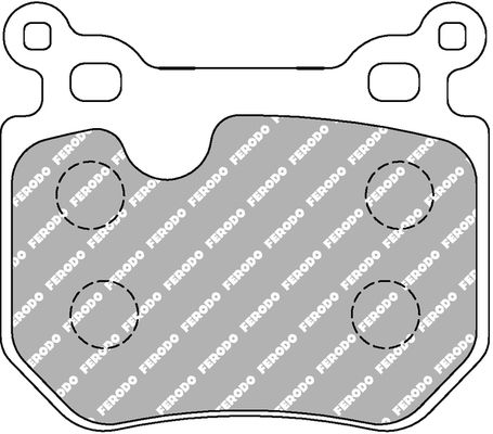 ferodoracing Bremsbelagsatz, Scheibenbremse Hinterachse Ferodo Racing FCP4217H