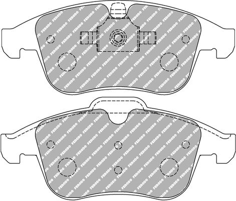 ferodoracing Bremsbelagsatz, Scheibenbremse Vorderachse Ferodo Racing FCP4249H