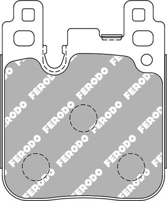 ferodoracing Bremsbelagsatz, Scheibenbremse Hinterachse Ferodo Racing FCP4663W