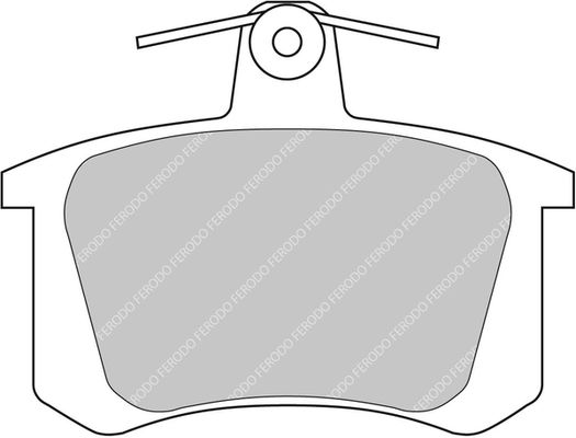 ferodoracing Bremsbelagsatz, Scheibenbremse Hinterachse Ferodo Racing FCP596H