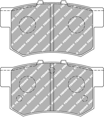 ferodoracing Bremsbelagsatz, Scheibenbremse Hinterachse Ferodo Racing FCP956H