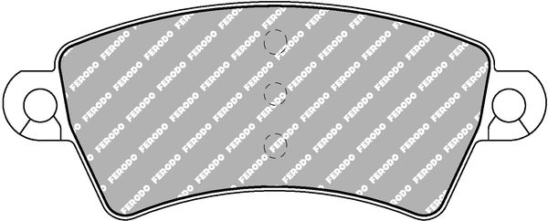ferodoracing Bremsbelagsatz, Scheibenbremse Vorderachse Ferodo Racing FDS1370