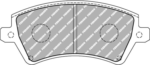 ferodoracing Bremsbelagsatz, Scheibenbremse Vorderachse Ferodo Racing FDS1573