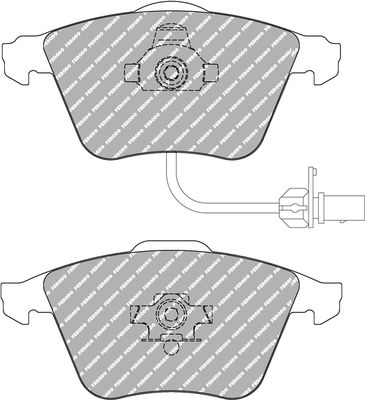 ferodoracing Bremsbelagsatz, Scheibenbremse Vorderachse Ferodo Racing FDS1629