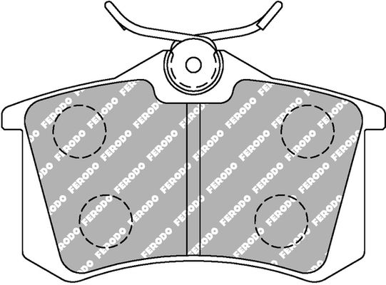 ferodoracing Bremsbelagsatz, Scheibenbremse Hinterachse Ferodo Racing FDS541