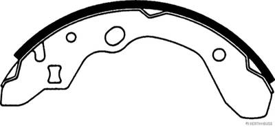 Bremsbackensatz Hinterachse Jakoparts J3503036