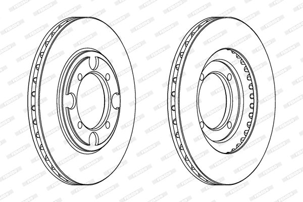 Bremsscheibe Vorderachse Ferodo DDF482