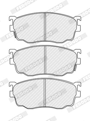 Bremsbelagsatz, Scheibenbremse Vorderachse Ferodo FDB1557
